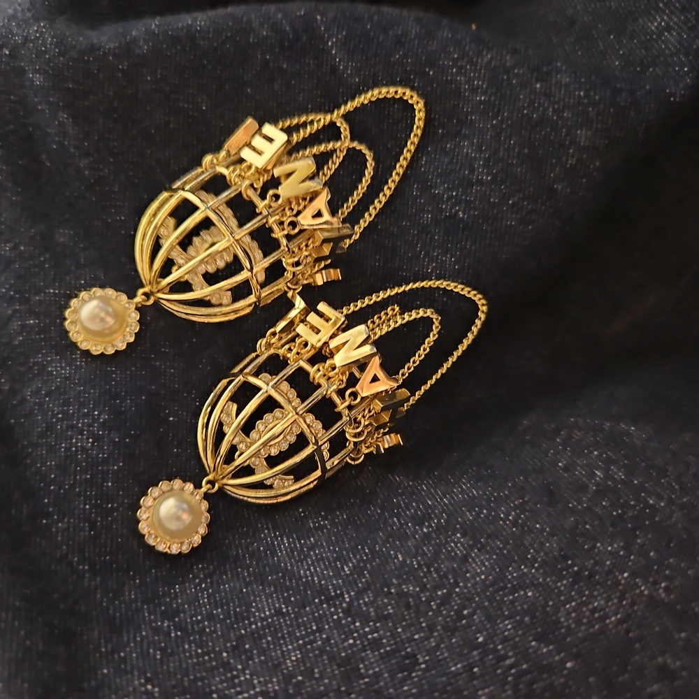 Chanel Birdcage Earrings